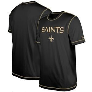 Mens Saints New Era third down puff print T-shirt Sz lg